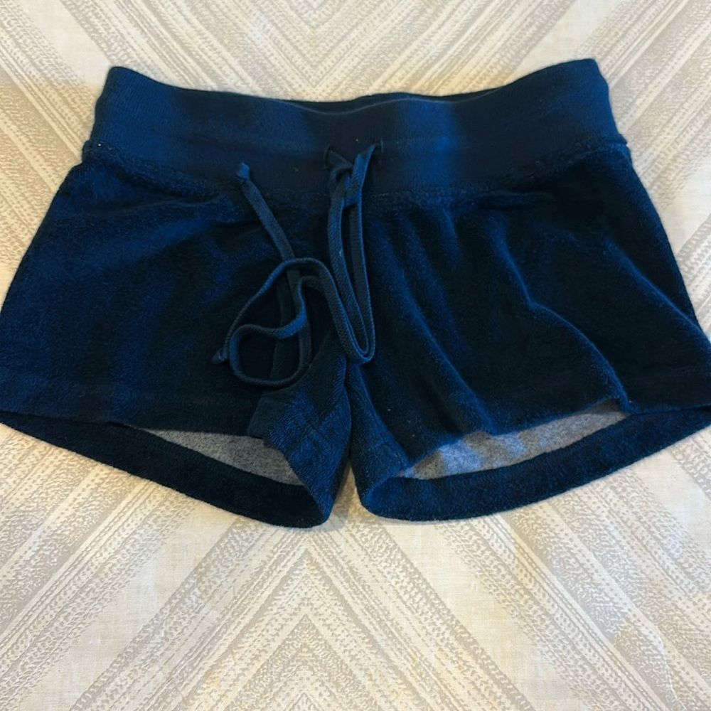 Hard Tail Girls Navy Blue Terry Drawstring Shorts, Size L & XL